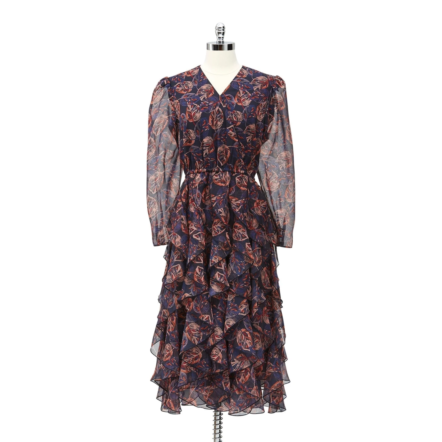 Ruffle Chiffon Dress 4 Ruffle Chiffon Dress - Image 2