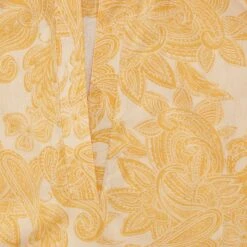 Saffron Paisley Print Tunic -The J Peterman Shop saffron paisley print tunic yellow paisley 520799