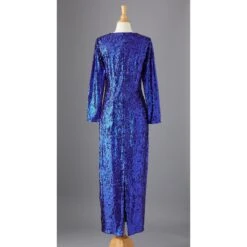 Sensational Sequins Gown -The J Peterman Shop sensational sequins gown electric blue 332020