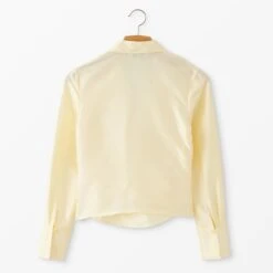 Silk Dupioni Wrap Blouse -The J Peterman Shop silk dupioni wrap blouse almond 162079