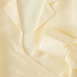 Silk Dupioni Wrap Blouse -The J Peterman Shop silk dupioni wrap blouse almond 231281