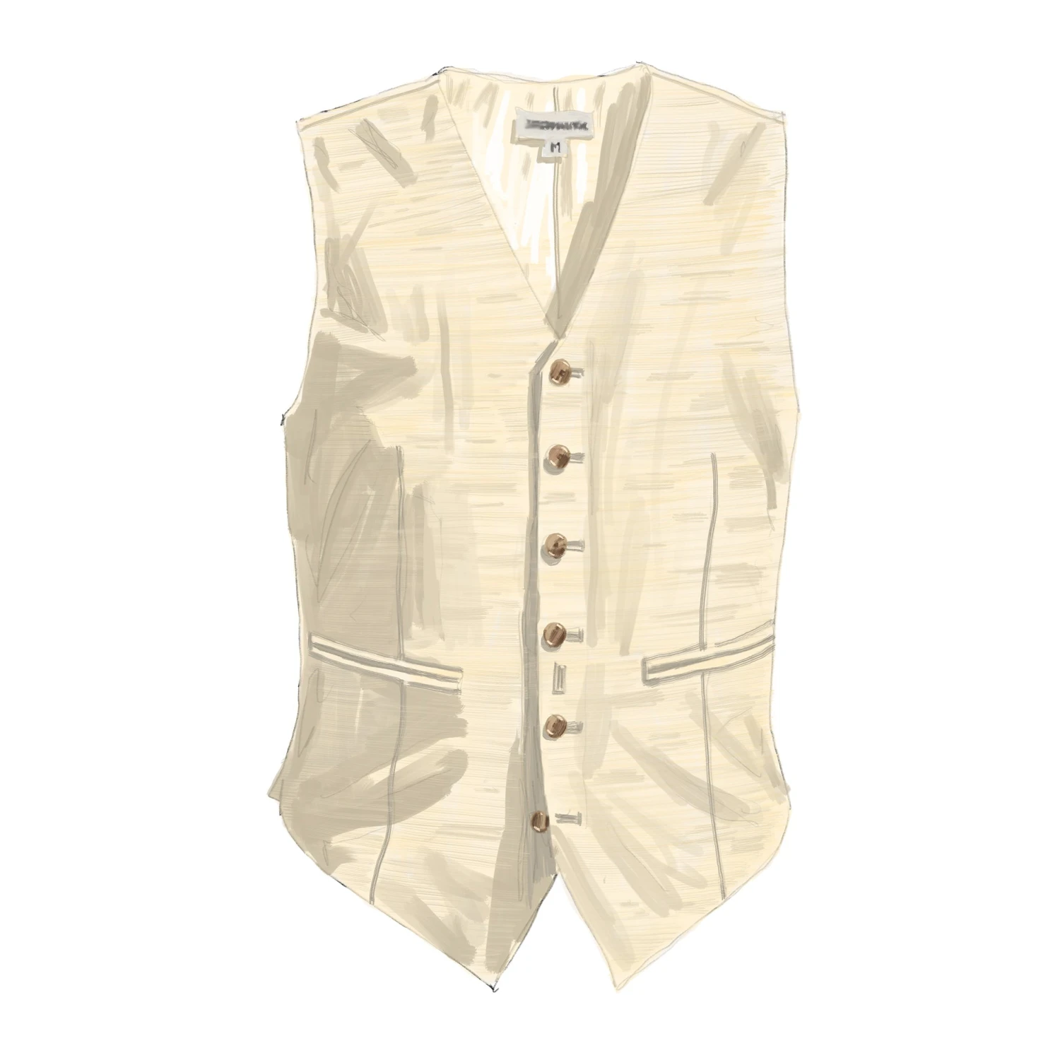 Silk & Linen Suit Vest 3 Silk & Linen Suit Vest