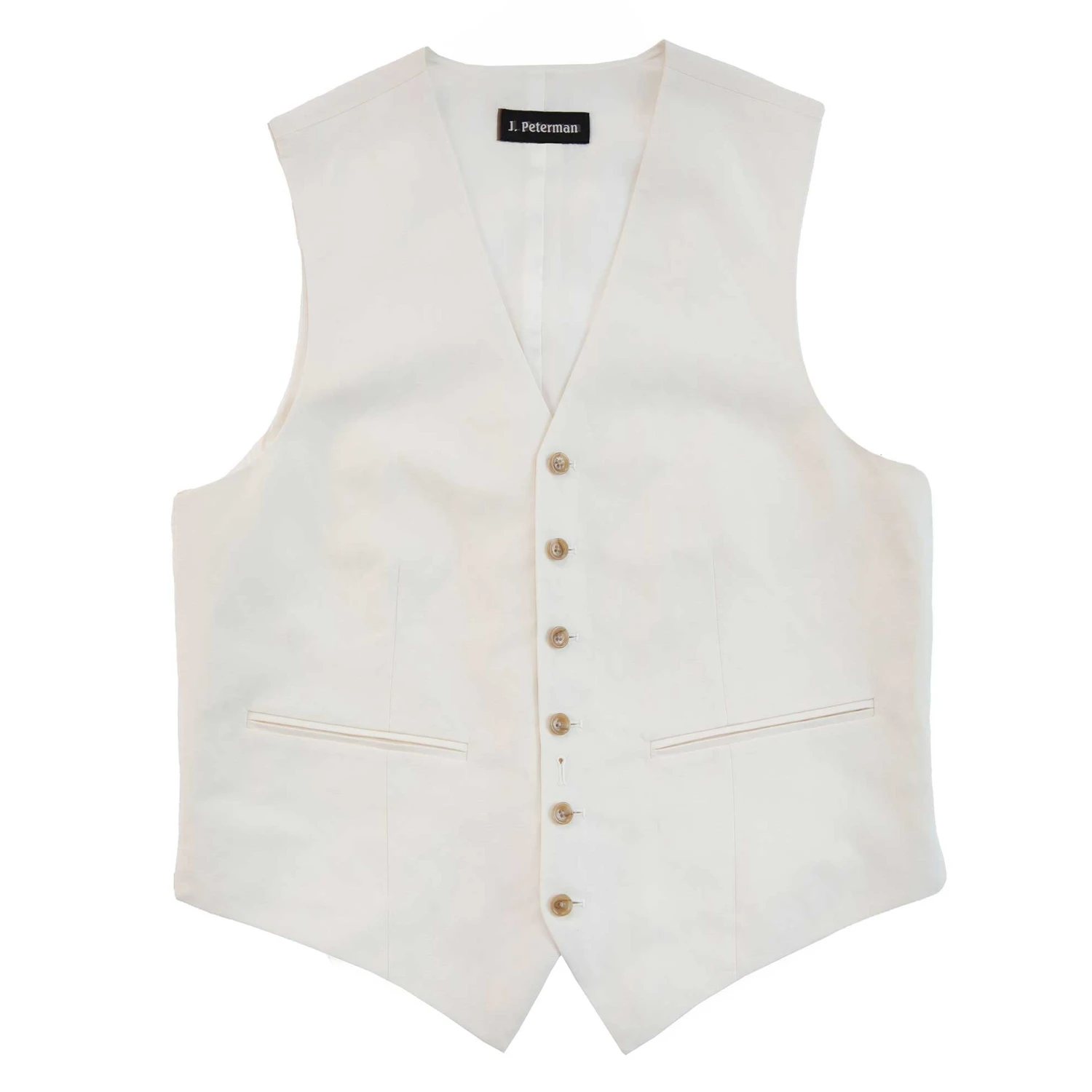 Silk & Linen Suit Vest 4 Silk & Linen Suit Vest - Image 2