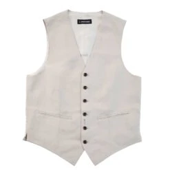Silk & Linen Suit Vest 12 Silk & Linen Suit Vest -The J Peterman Shop silk linen suit vest light khaki 533211
