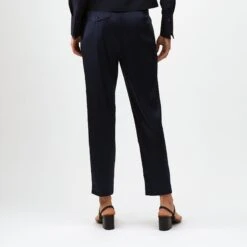 Silk Spotlight Pants -The J Peterman Shop silk spotlight pants navy 475356