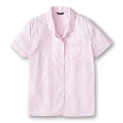 The J Peterman Shop -The J Peterman Shop striped poplin pj shirt light pink stripe 300280