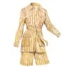 Striped Safari Jacket -The J Peterman Shop striped safari jacket ochre stripe 186410