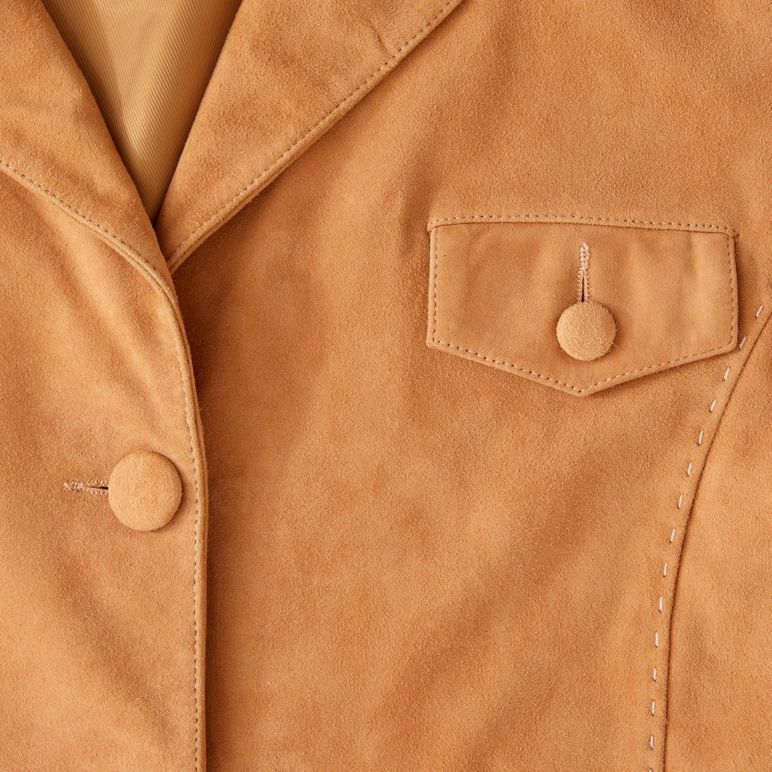 1960s Suede Car Coat 7 1960s Suede Car Coat - Image 5