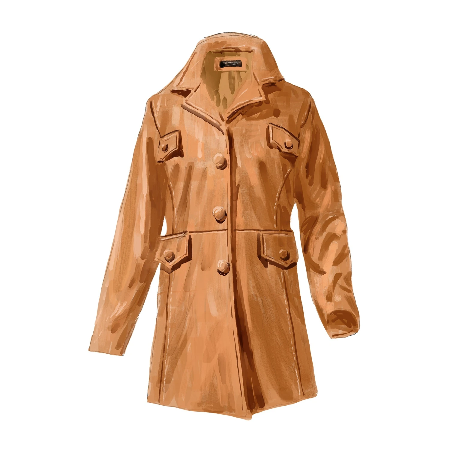 1960s Suede Car Coat 4 1960s Suede Car Coat - Image 2