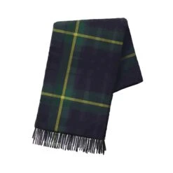 Cashmere Scarf -The J Peterman Shop tartan cashmere scarf green tartan 892755