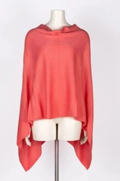 The Cashmere Poncho -The J Peterman Shop the cashmere poncho coral 485735