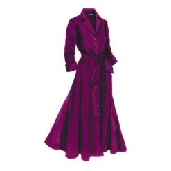 The Long-Sleeve 1947 Dress -The J Peterman Shop the long sleeve 1947 dress imperial purple 165974