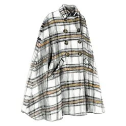 The Plaid Cape 10 The Plaid Cape -The J Peterman Shop the plaid cape black white plaid 408371