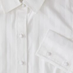 Tunic-Fit Poplin Blouse -The J Peterman Shop tunic fit poplin blouse white 781630