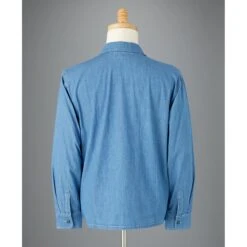 U.S. Navy Chambray Shirt -The J Peterman Shop us navy chambray shirt washed indigo 467919