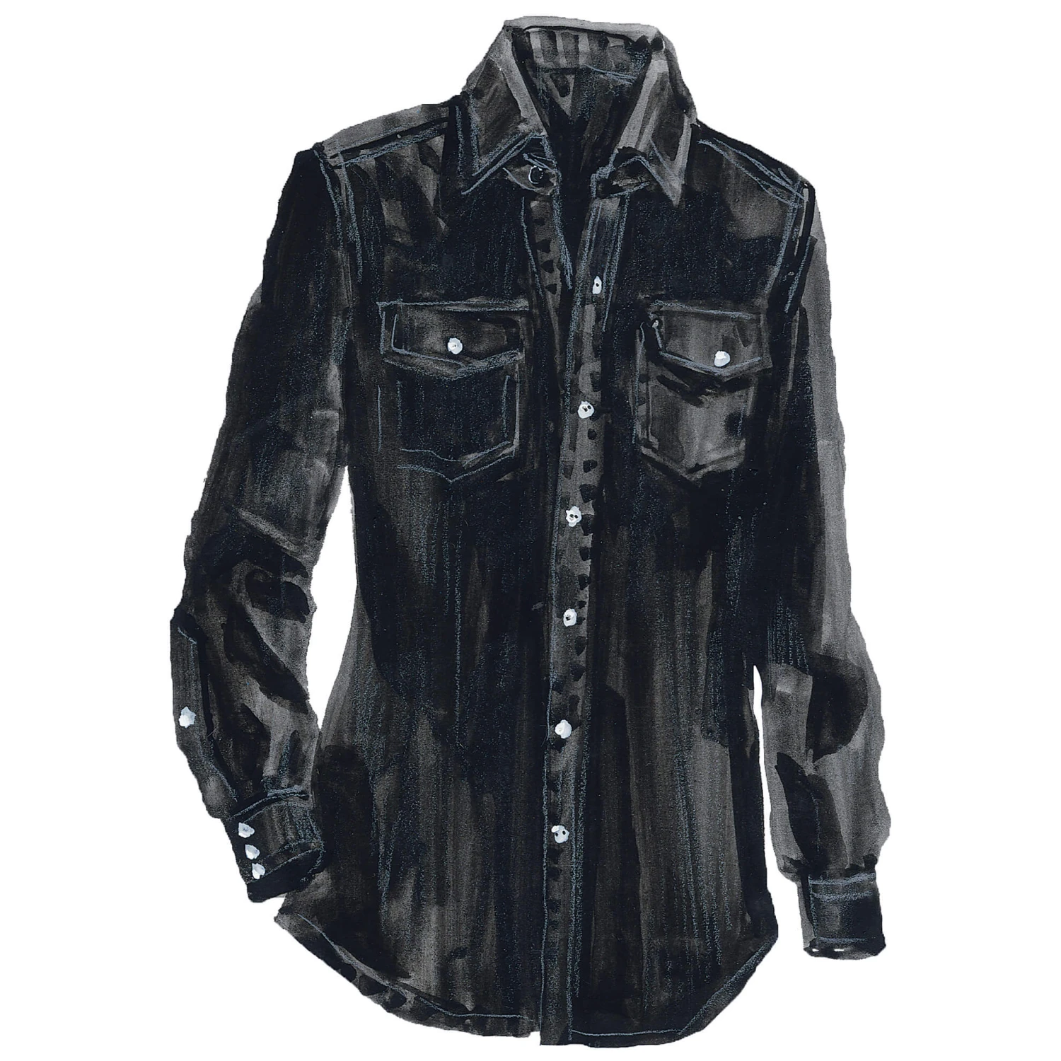 Western Denim Shirt 7 Western Denim Shirt - Image 5