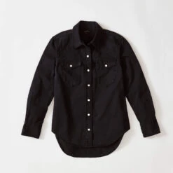 Western Denim Shirt 22 Western Denim Shirt -The J Peterman Shop western denim shirt black 682637