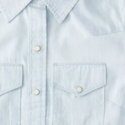 Western Denim Shirt 31 Western Denim Shirt -The J Peterman Shop western denim shirt bleach wash 118643