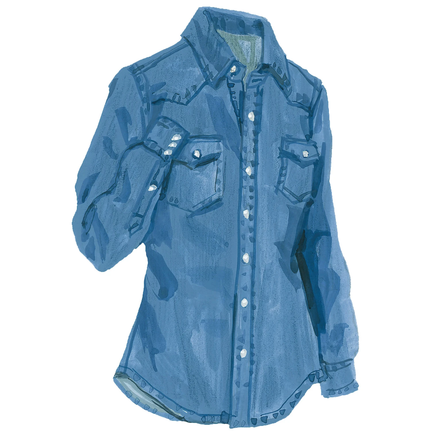 Western Denim Shirt 3 Western Denim Shirt