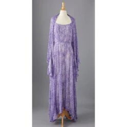 Winner's Circle Chiffon Dress & Shawl -The J Peterman Shop winners circle chiffon dress shawl purple leopard 244845